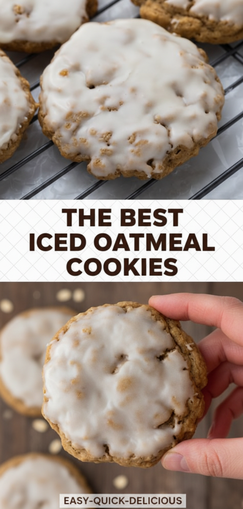Iced Oatmeal Cookies